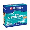 Verbatim 43514 8CM 2x DVD-RW 1.4GB Mini Slim Jewel Case (Pack of 5)