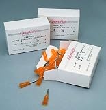 Kahnetics KDS15-1P: Kahnetics Stainless Steel Luer-Lock Needles (50/box), 17 Gauge x 1 Long, Orange