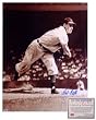 Bob Feller Cleveland Indians MLB Hand Signed 16x20 Photograph Pitching Sepia