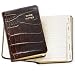 Mini Wine Journal, Crocodile Leather, Tabbed, Brown
