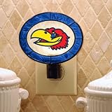 NCAA Kansas Jayhawks Art-Glass Nightlight