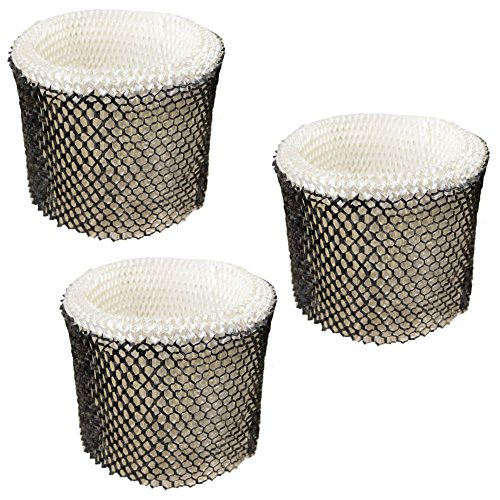 HQRP Filter 3-pack for Sunbeam HWF64CS HWF64 SCM1745 SCM1746 SCM1747 Type-E Humidifier + HQRP Coaster