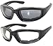 Black Motorcycle Padded Foam Glasses for Outdoor Activity Sport