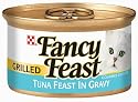 Fancy Feast Gourmet Cat Food Grilled Tuna Feast in Gravy, 3-Ounce Cans (Pack of 24)