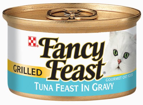 Fancy Feast Gourmet Cat Food Grilled Tuna Feast in Gravy, 3-Ounce Cans (Pack of 48)