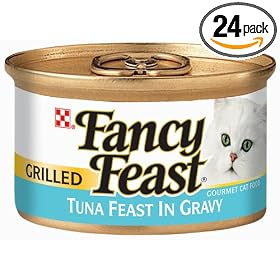 Fancy Feast Gourmet Cat Food Grilled Tuna Feast in Gravy, 3-Ounce Cans (Pack of 24)