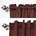 Best Home Fashion Basic Thermal Insulated Blackout Curtains - Back Tab/Rod Pocket - Burgundy - 52
