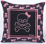 David & Goliath T300 Sateen 100-Percent Cotton Skully Decorative Pillow