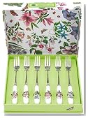 Portmeirion Botanic Garden Pastry Forks, Set of 6