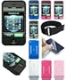 Apple iPhone Premium Silicone Skin Protective Case with Full Screen Protector Film and 15" Adjustable Armband - Available in 5 Color Choices (Compatible with 1st Generation ONLY)