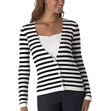 Isaac Mizrahi for Target Striped Cardigan Sweater - Ebony