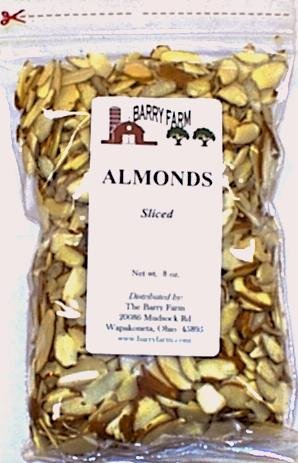 Almonds, Sliced, Natural, 8 oz. by Barry Farm