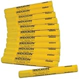 Dixon 49600 Industrial Lumber Crayon  Yellow  12 per Package