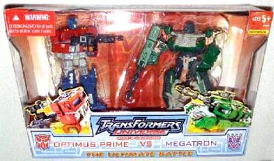 Transformers Optimus Vs. Megatron Universe Battle-image