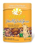 Wellness Healthy Indulgence Turkey and Duck Recipe Cat Food (Pack of 24, 3-Ounce Pouches)