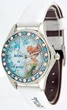Disney Fairies Diamond Round Strap Watch Model 23929A