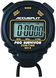  : ACCUSPLIT Pro Survivor - A601XBK Stopwatch, Cum Split, Clock, Extra Large Display (Black)