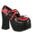 Demonia Shoes Women's CHARADE-23 4 1/2" Mary Jane Available in 3 Colors