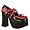 black/red pu