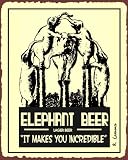 Elephant Beer Sign, Size 12 w X 15 h