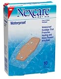 Nexcare Waterproof Bandage, Knee & Elbow  10 ct
