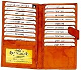 Genuine Leather Credit Card Holder With Snap style - mw1629CF