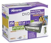 Memorex 32023288 DVD Double-Layer Recorder 16x16 Dual Format External Drive
