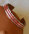 Sterling & Coral Bracelet