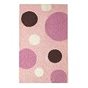 Tiddliwinks Bath Rug - Mod Pink and Brown (30x20")