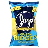 Jays Crispy Ridged Potato Chips, 5.5-Ounce Bags (Pack of 15)