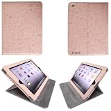 iPad 2 Smart Cute PU Leather Case LW-PK (Light Pink)