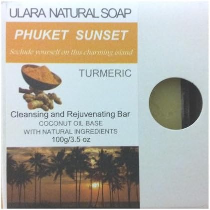 Natural Turmeric Soap - Ulara Phuket Sunset - 100g/3.5oz - Made with Pure Coconut Oil