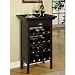 Powell Black with Merlot Rub through Wine Cabinet