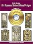 Full-Color Art Nouveau Stained Glass Designs CD-ROM and Book (CD Rom & Book)
