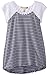 Speechless Girl's 7-16 Striped Top with Lace Sleeves