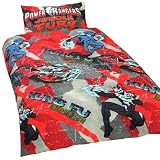 Power Rangers Jungle Fury Red Single Duvet Quilt Cover