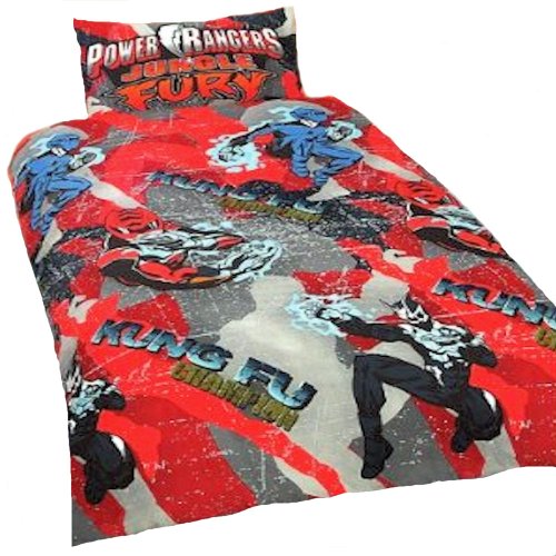 Power Rangers Jungle Fury Red Single Duvet Quilt Cover