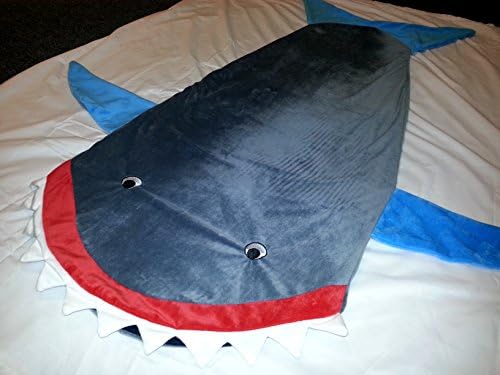 Shark Blanket. Nap Sack Sleeping Bag Pouch with Tail. Soft Polar Fleece. Great for Kids and Teens.