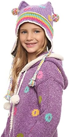 Wool/Cotton Children's Hat Lilac Balloons Jester