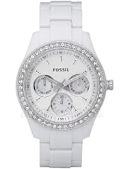 Fossil Stella White Dial Womens Quartz Watch - ES1967