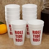 Alabama Crimson Tide 10-Pack 16oz. Team Slogan Foam Cups