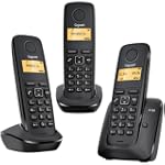 Gigaset A 120 Trio Cordless Nero