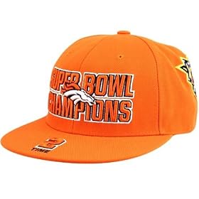 Denver Broncos Orange Commemorative Super Bowl Champions Fitted Hat