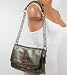 Coach Chelsea Leather Flap Shoulder Handbag Purse Bag 17808 Gunmetal