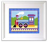 Trains, Planes & Trucks Framed Print by Olive Kids (TRAIN)