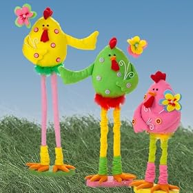Plush Easter/ Spring Egg Decorations. Expandable From 11
