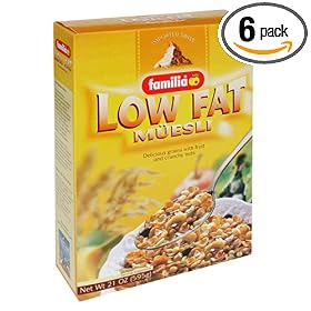 Familia Low-Fat Muesli Cereal, 21-Ounce Boxes (Pack of 6)