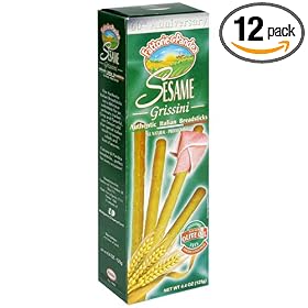 F & P Breadsticks, Sesame, 4.4-Ounce Boxes (Pack of 12)