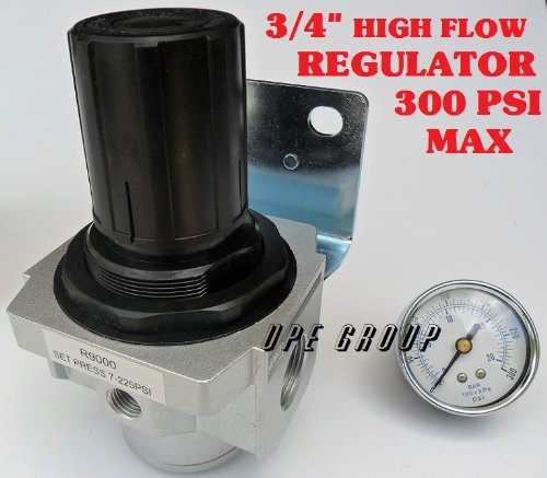 Air Pressure Regulator HIGH FLOW HEAVY DUTY for compressor compressed air 3/4