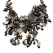 AKT Monochrome Labyrinth Pearl and Crystal Necklace - Grayscale (Water Element)